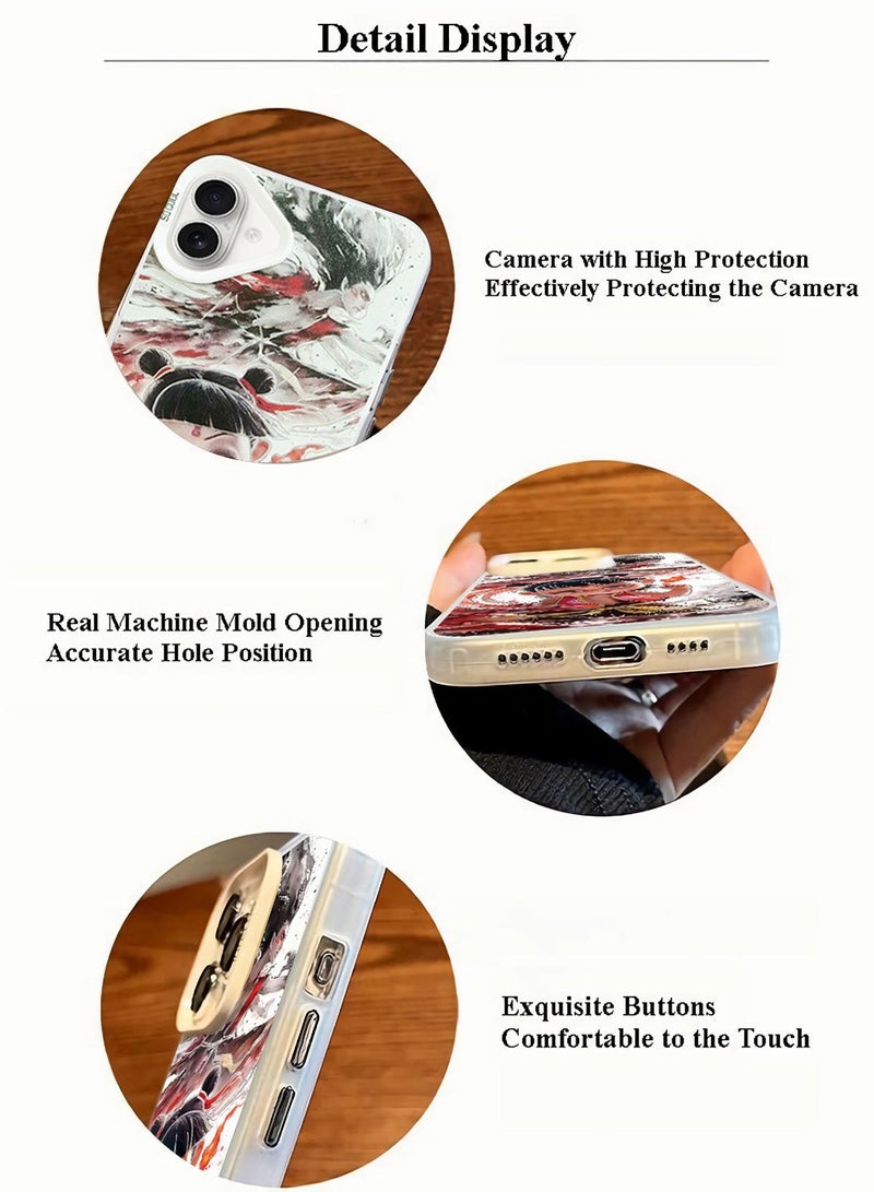 MUXGE iPhone 16 Plus Case with Mythical Nezha Sea Rebellion Design - Image 3